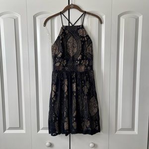 Black and tan dress